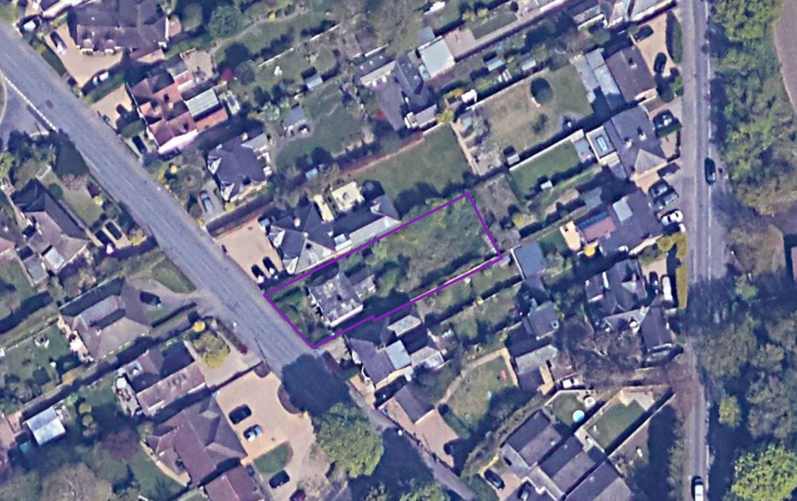 Aerial view of Datchet, Windsor and Maidenhead project site